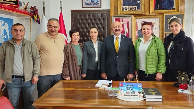 CHP’LİLERDEN BAŞKAN İSBİR’E ZİYARET!
